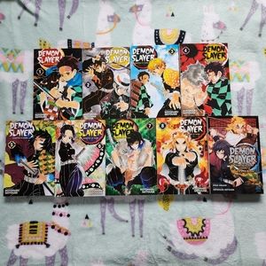 Kimetsu no Yaiba Demon Slayer Manga Volumes 1-8 and Stories of Fire and Flame